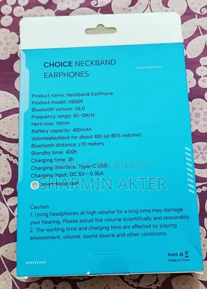 ***Brand New Intact Box*** Choice Neckband Earphones