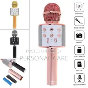 KTV- Ws858 Wireless Karaoke Handheld Microphone Bluetooth Mic Speaker