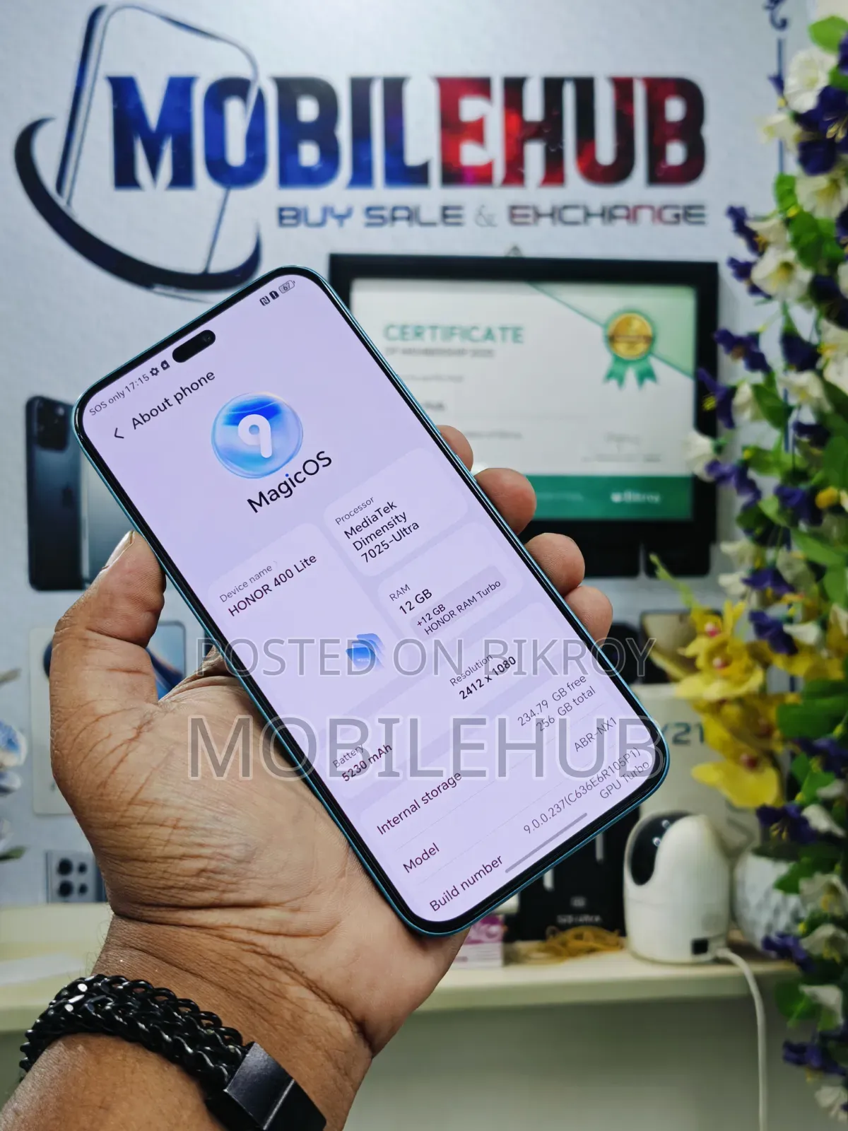 Honor 400 Lite 256 GB Blue