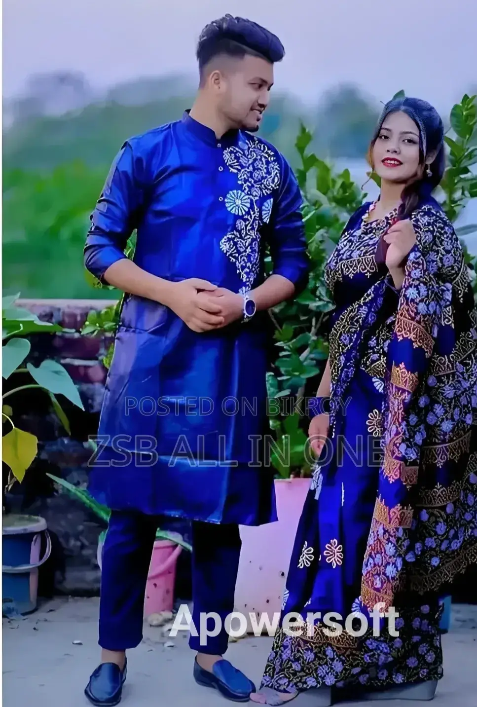 কাপল ড্রেস শাড়ি পাঞ্জাবি
