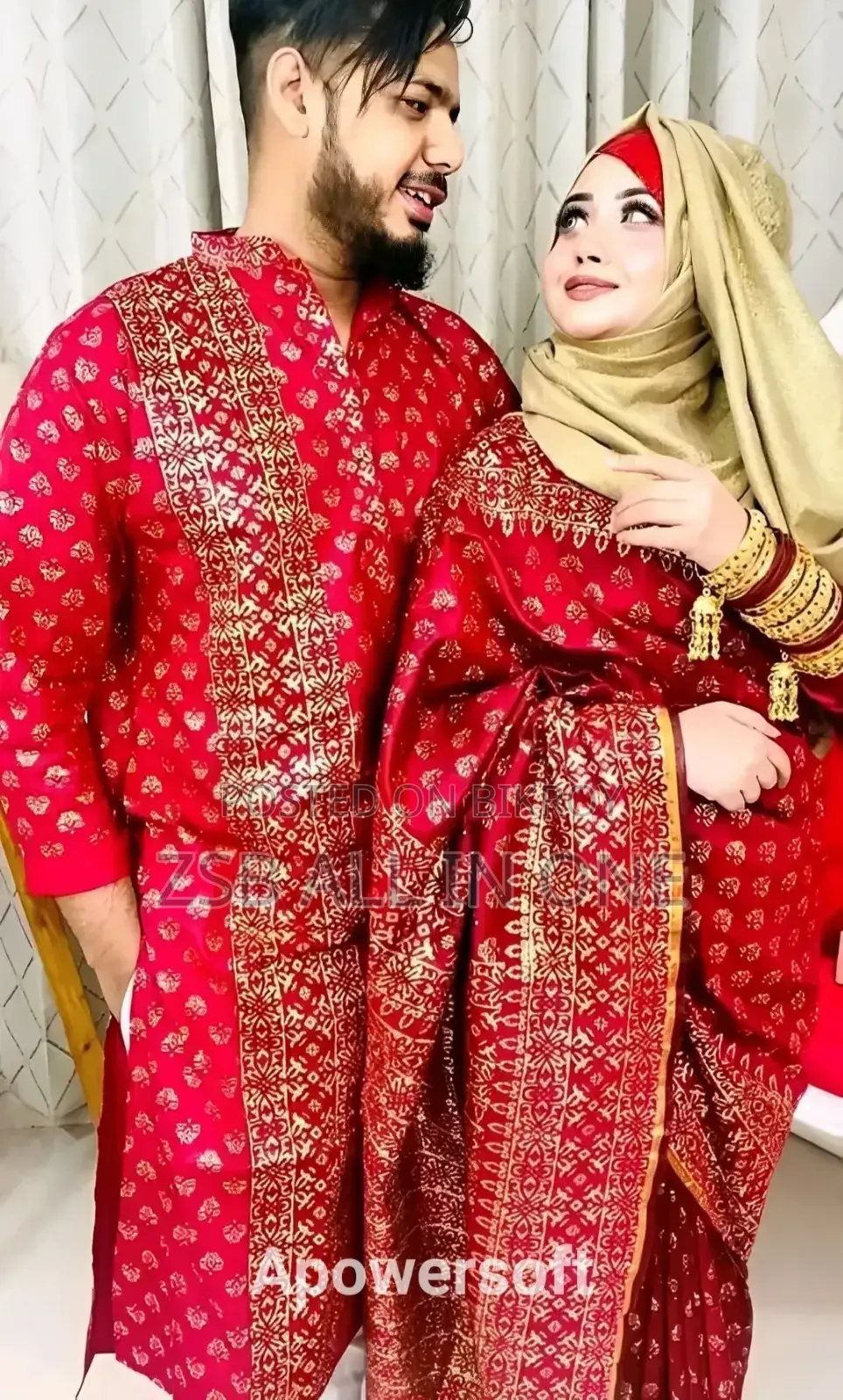 কাপল ড্রেস শাড়ি পাঞ্জাবি