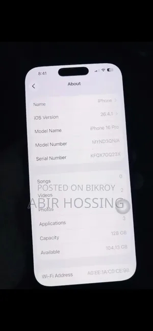 Apple iPhone 16 Pro 128 GB Black