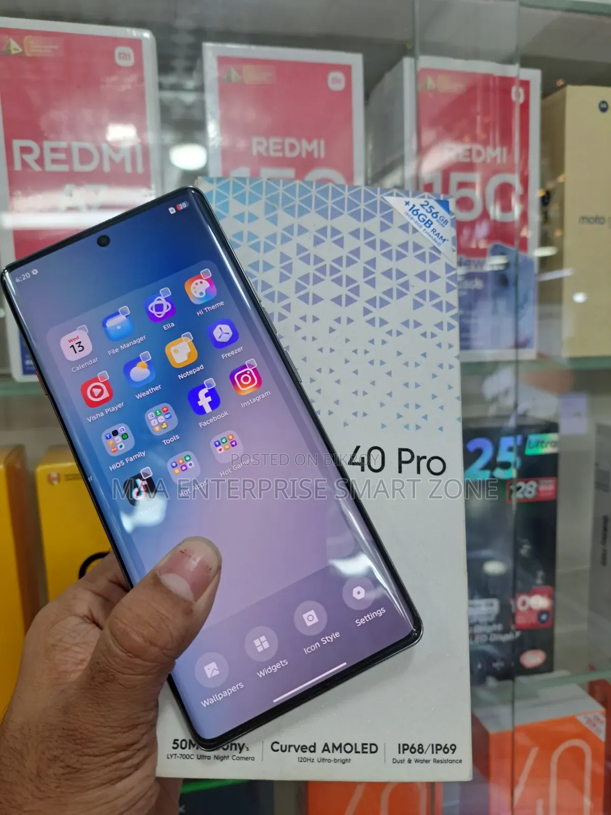 Tecno Camon 40 Pro 4G 256 GB Blue
