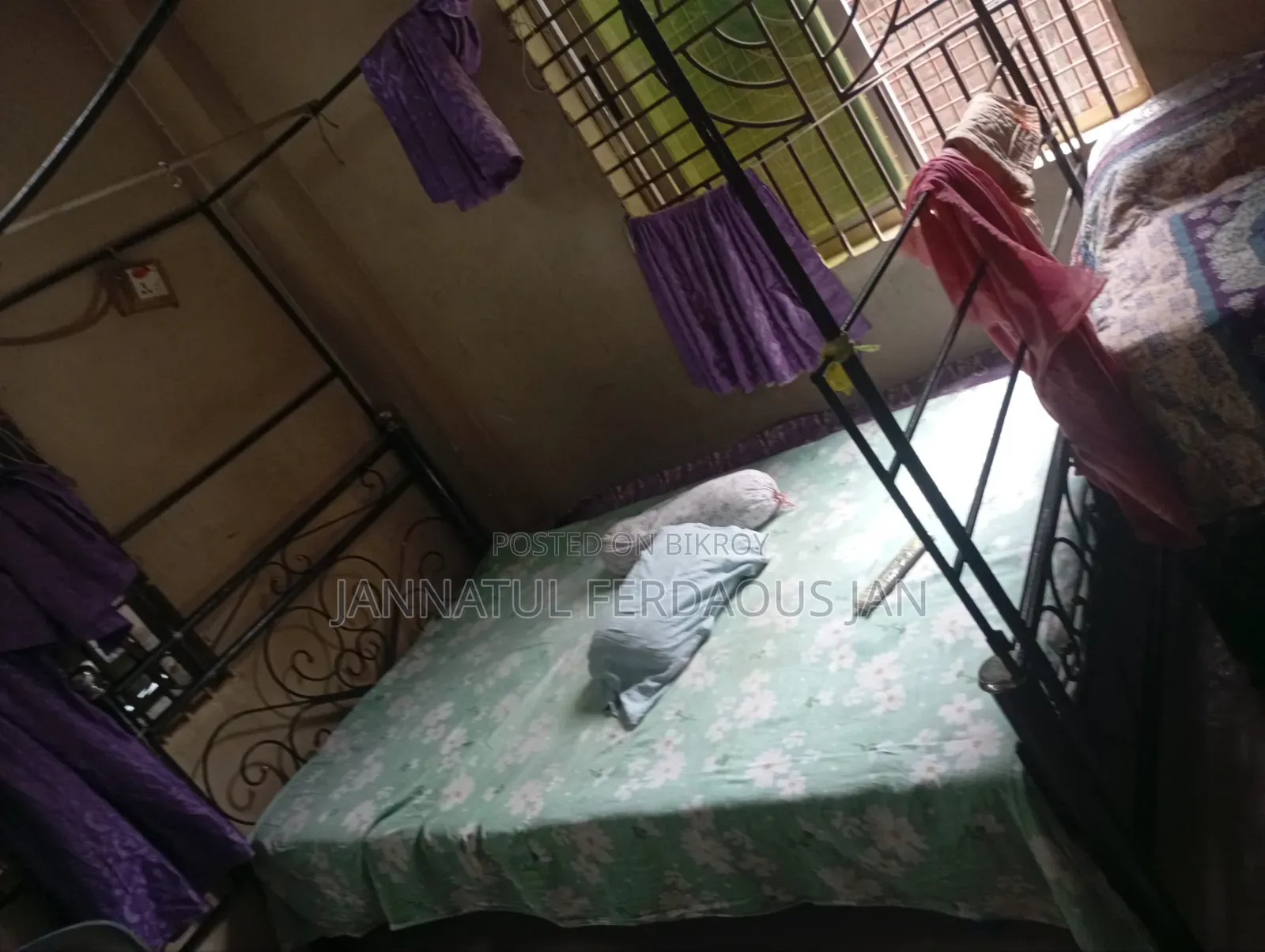Iron Bed for 2 People
