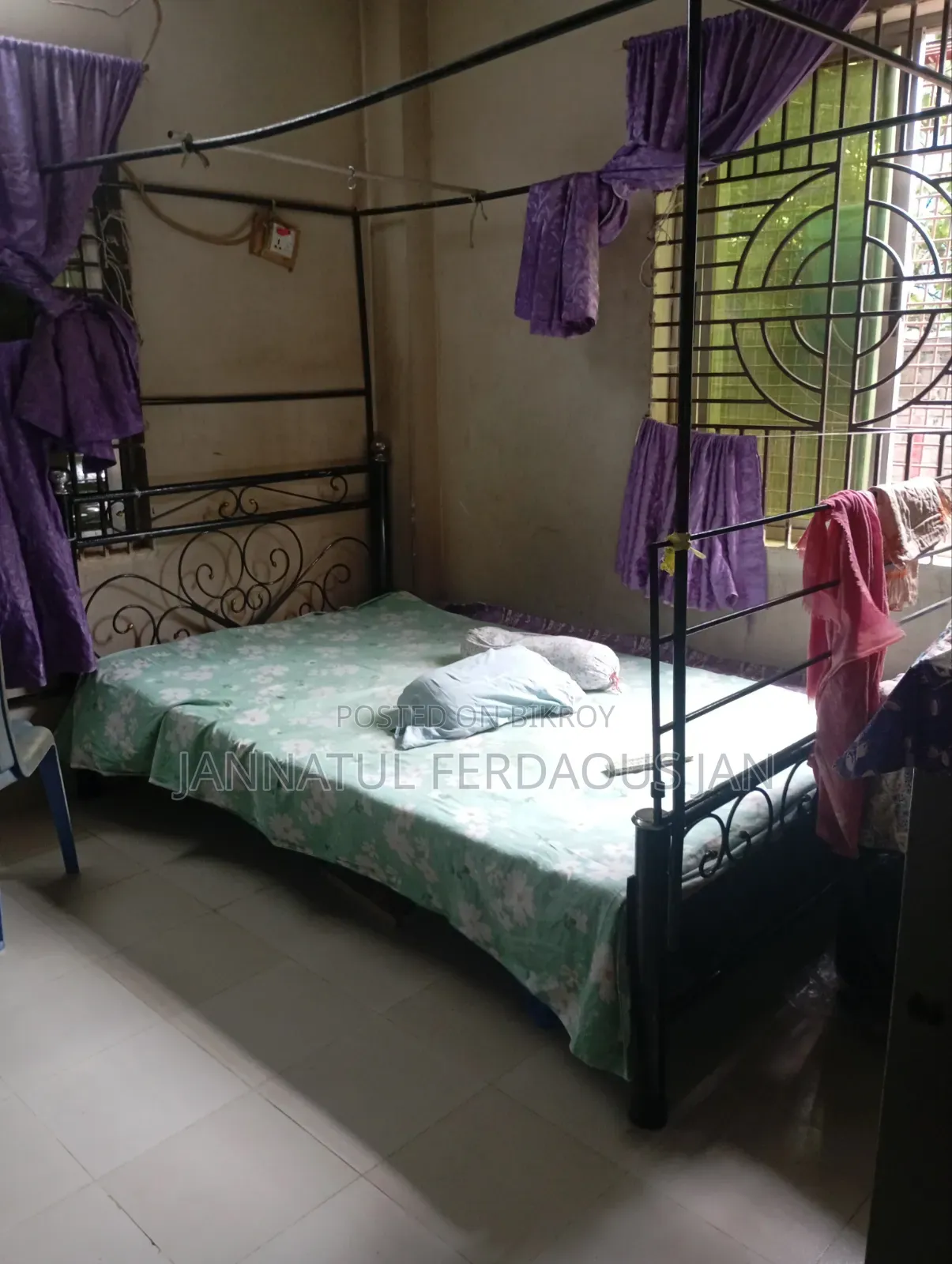 Iron Bed for 2 People