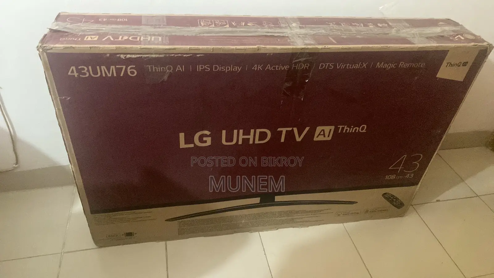 LG 43” Ultra HD Voice Control Smart TV