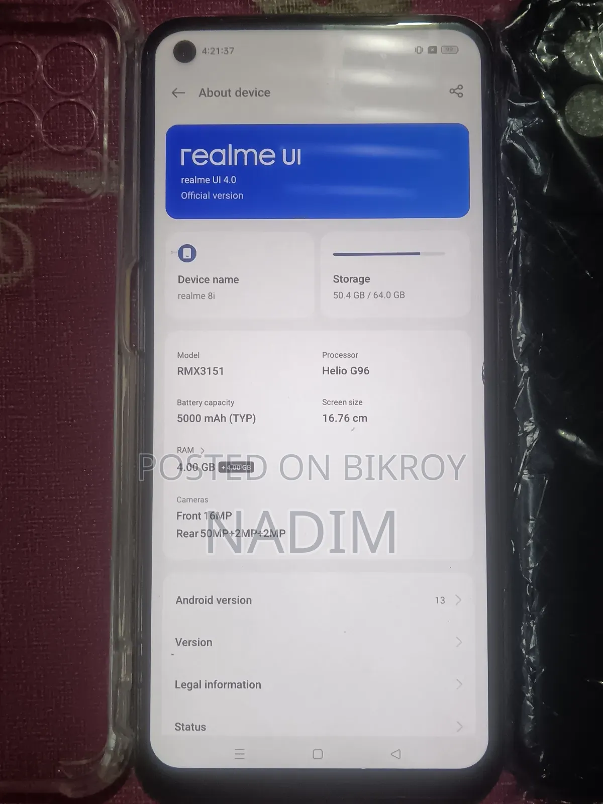 Realme 64 GB Black