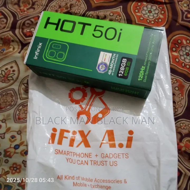 Infinix Hot 50i 128 GB Black
