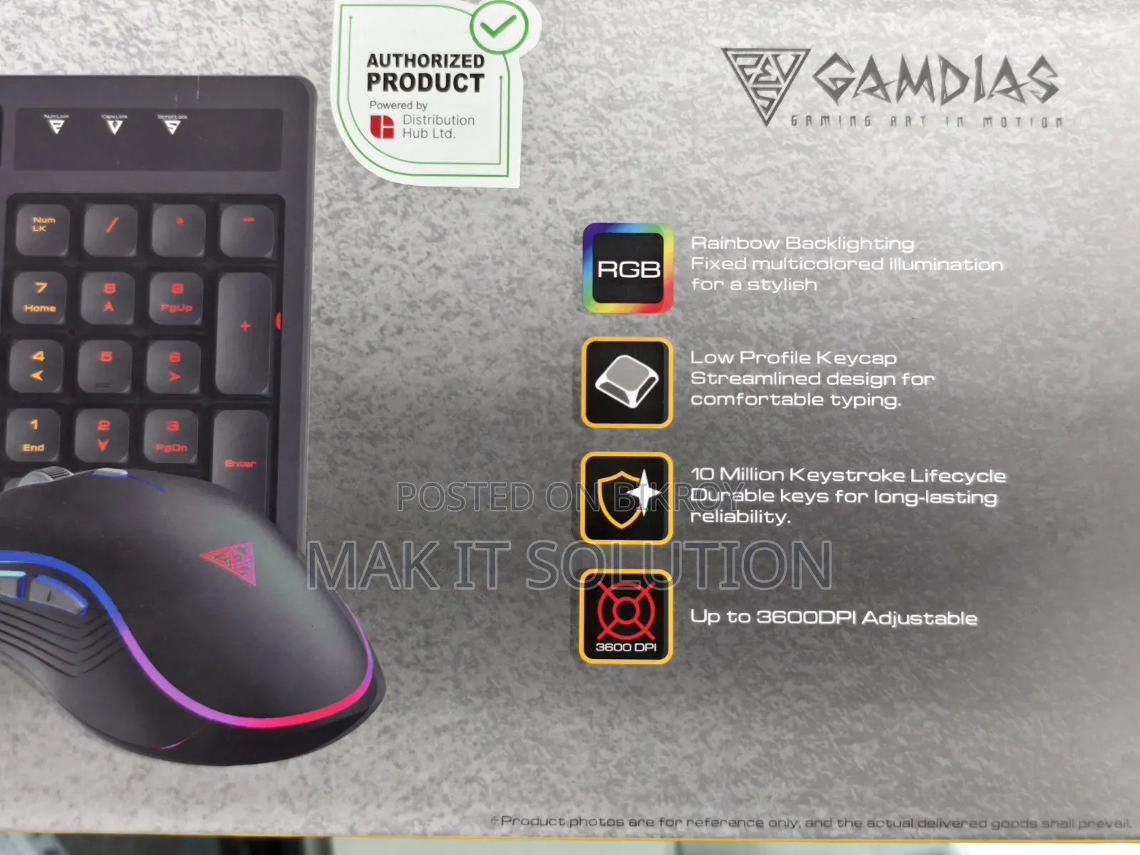 Gamdias Ares E3 2-in-1 Gaming Combo