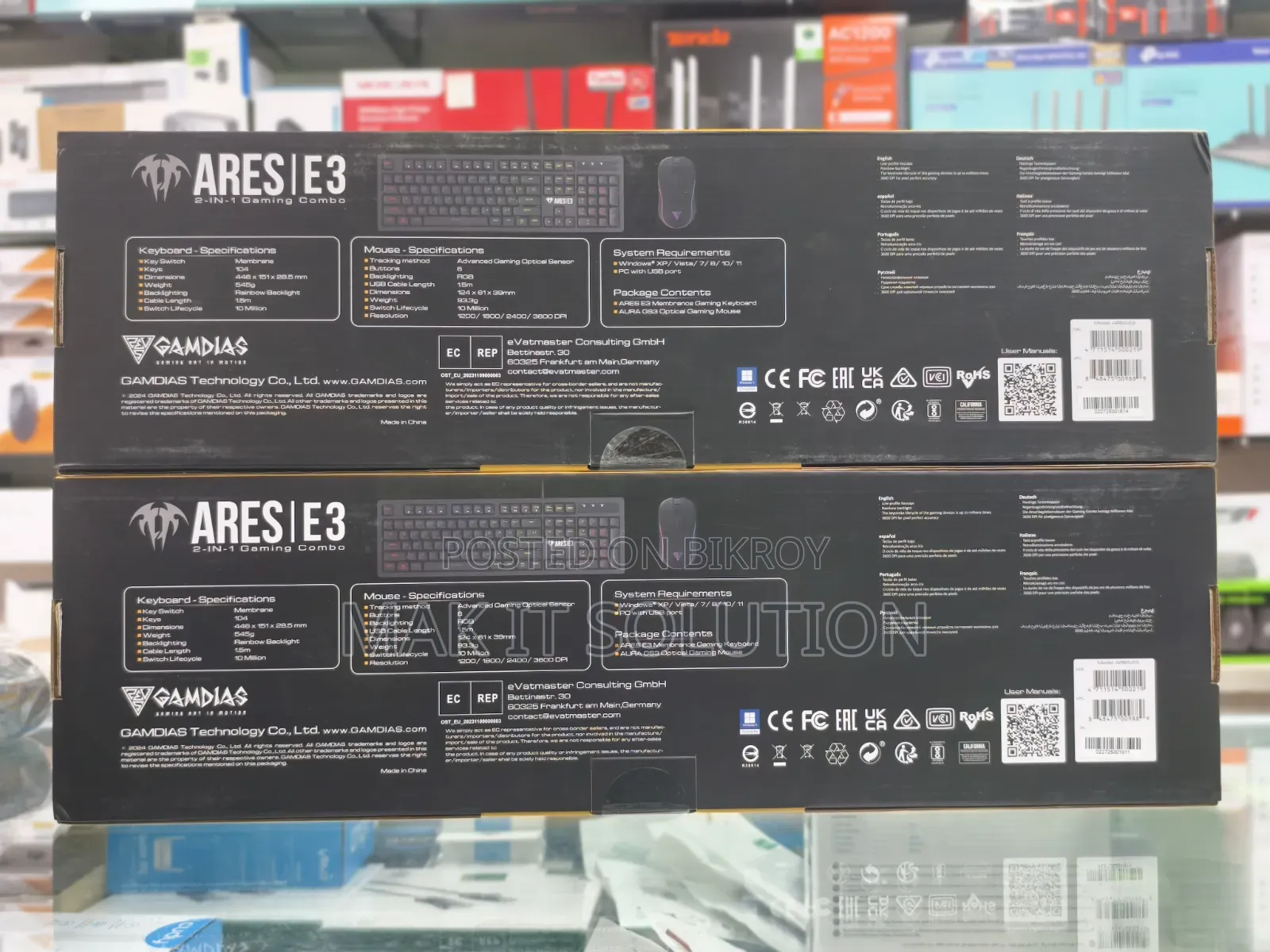 Gamdias Ares E3 2-in-1 Gaming Combo