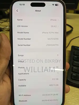 Apple iPhone 15 Pro Max 512 GB White