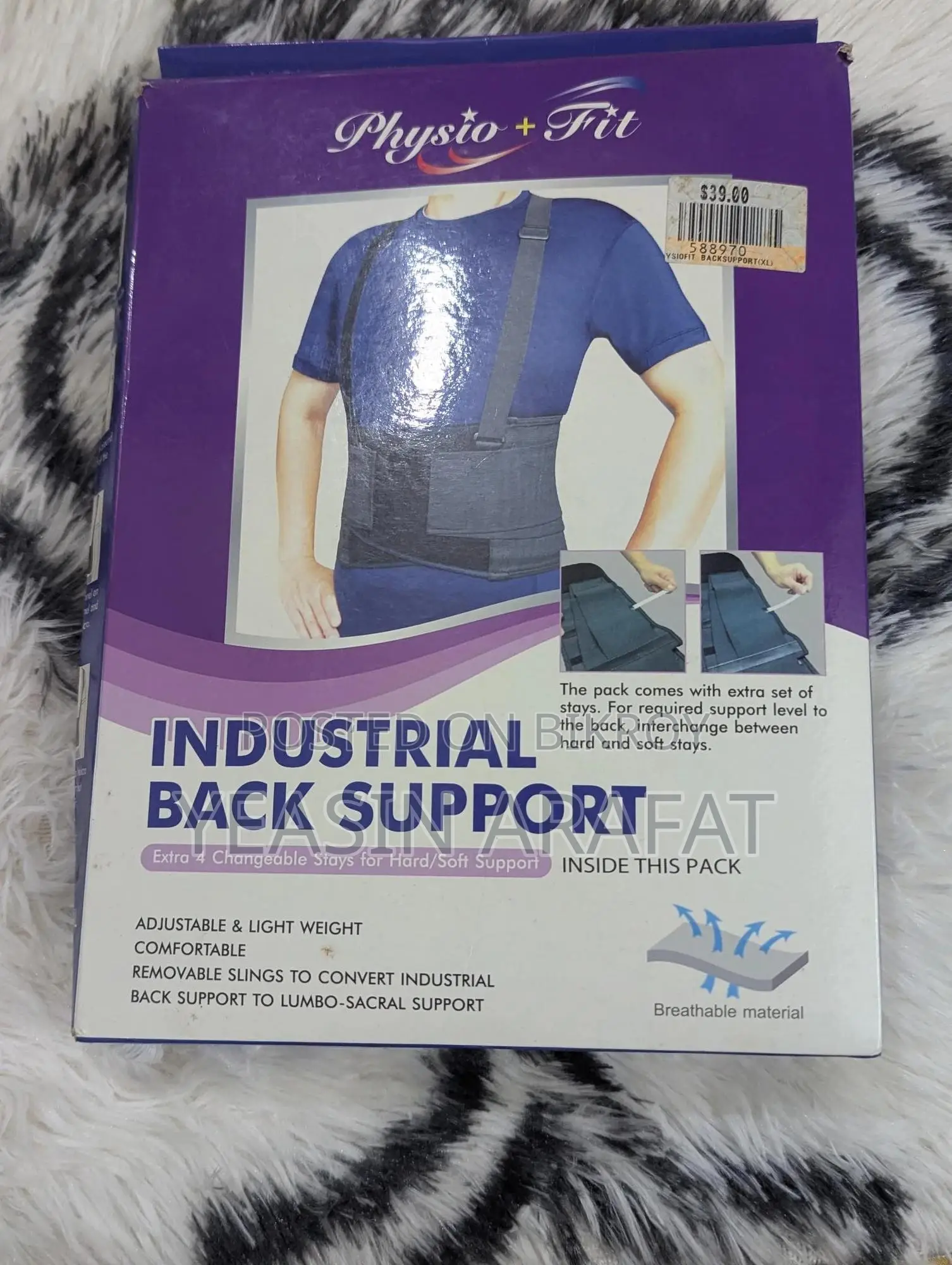 Industrial Back Support Belt (Physio + Fit) – Full New !