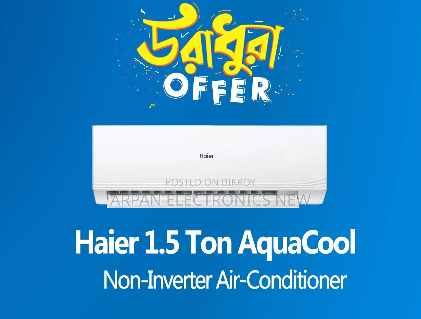 Attractive Discount on Haier 1.5 Ton AC!