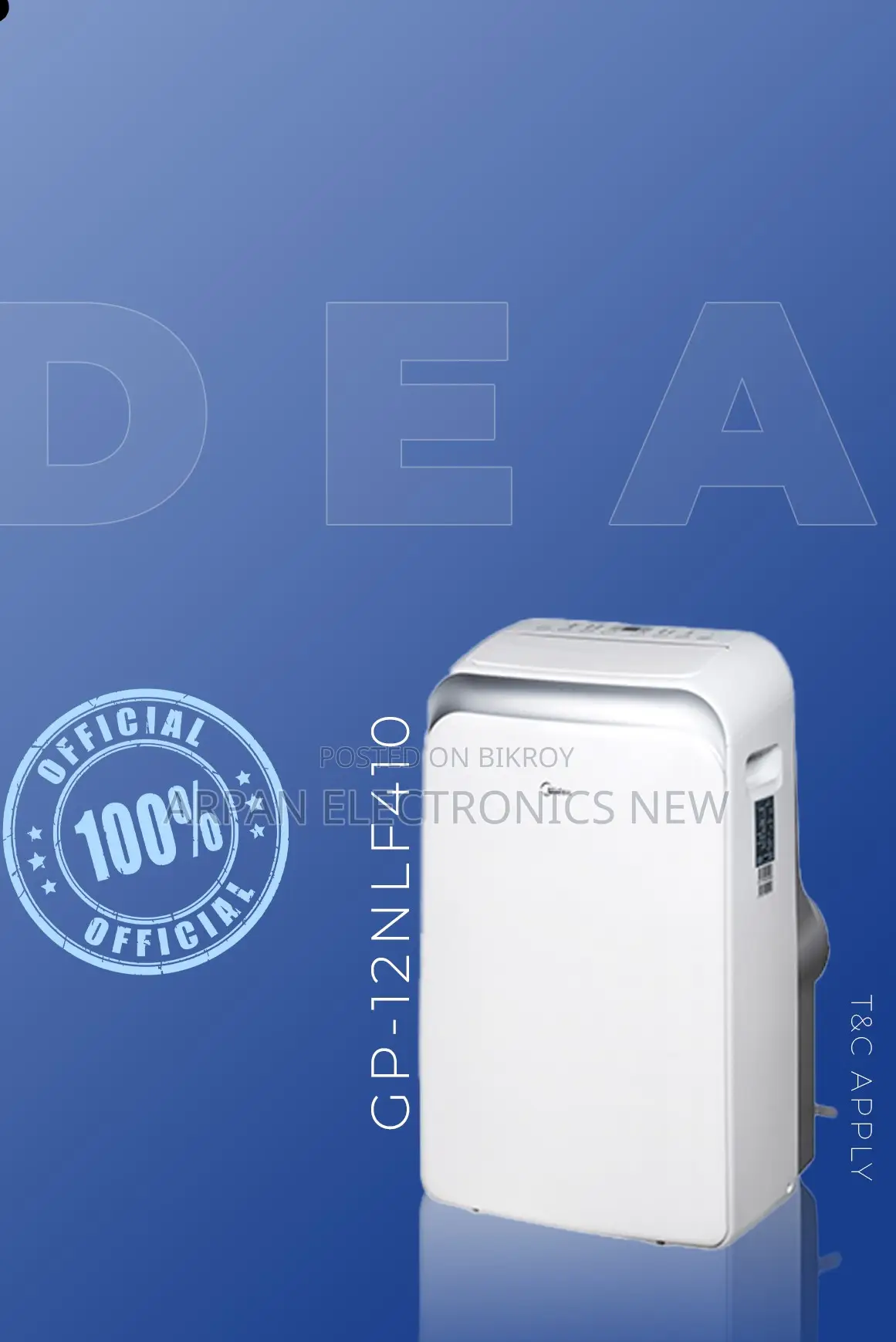 Midea 1.0 Ton Portable Ac 12000 Btu Best Price 100% Brand New