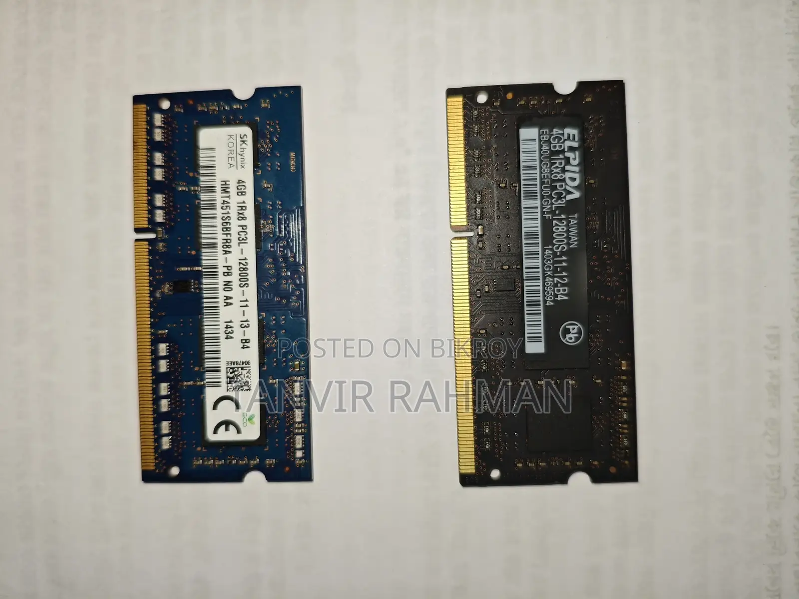 4GB DDR3L Laptop RAM