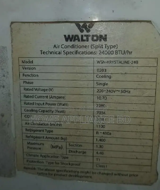 Walton 2 Ton Non Inverter Split AC - Unused Brand New Condition
