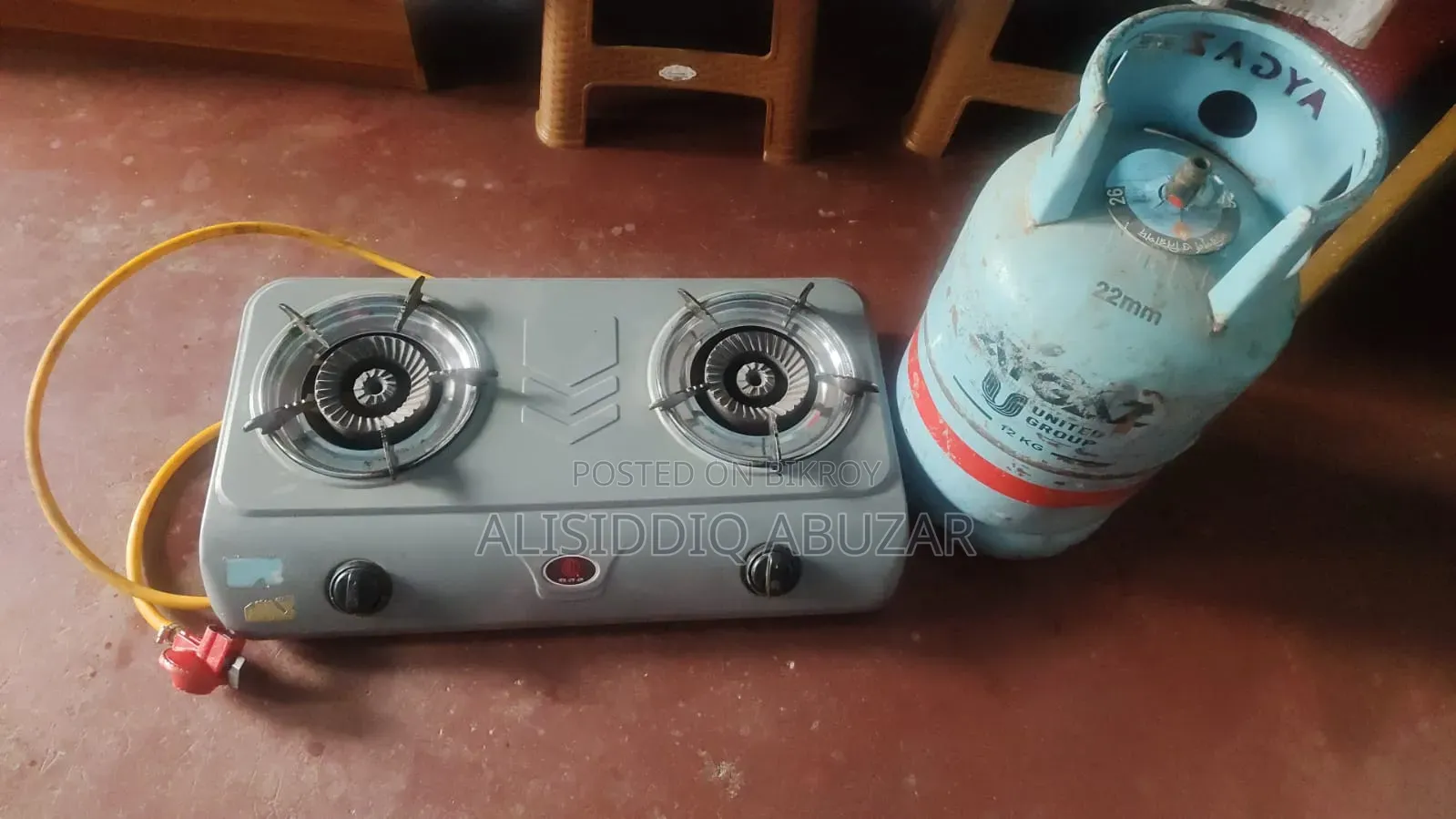 RFL Double Burner Auto Stove + Cylinder