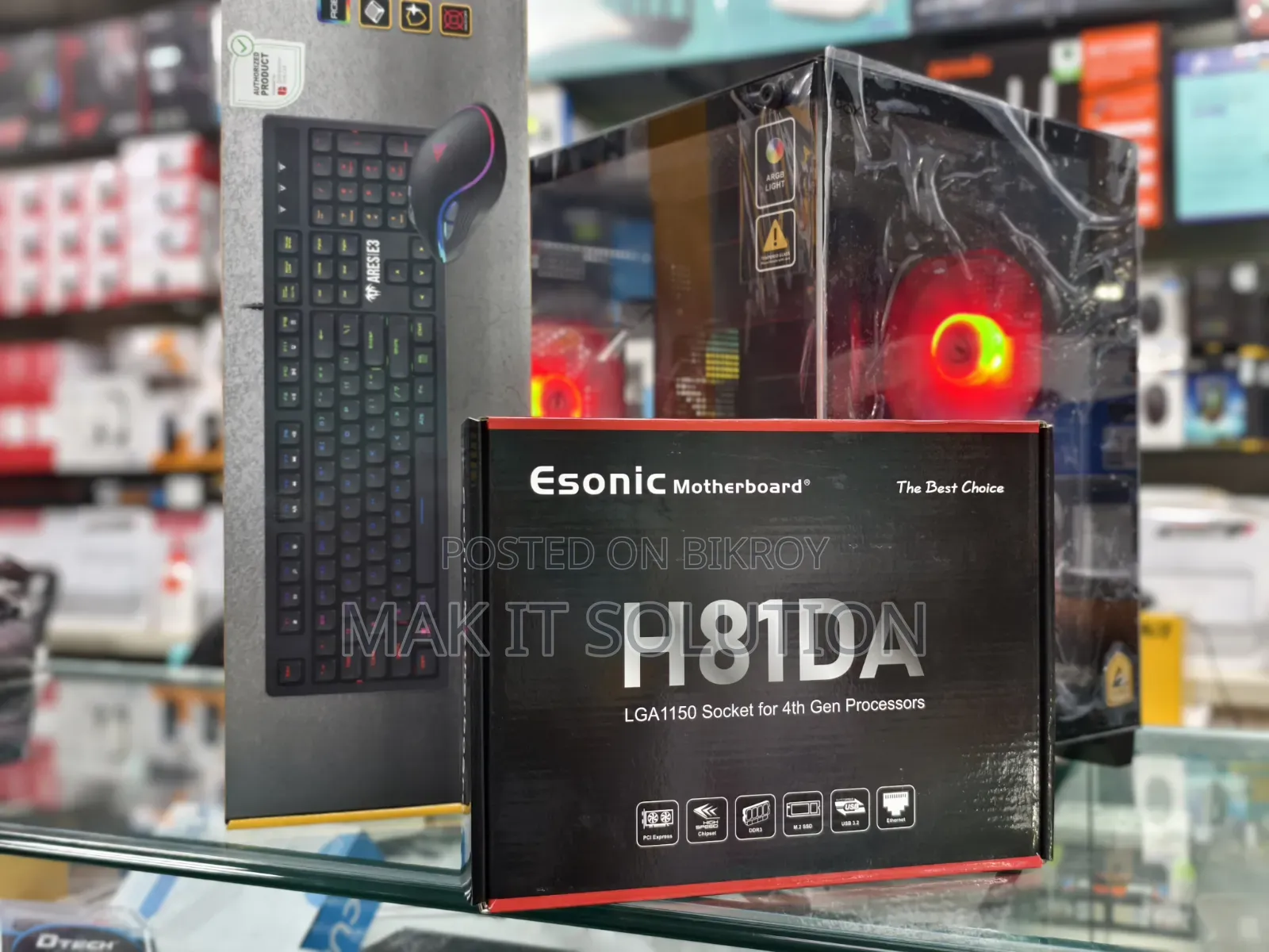 New Desktop Computer 8GB Intel Core I3 SSD 128GB