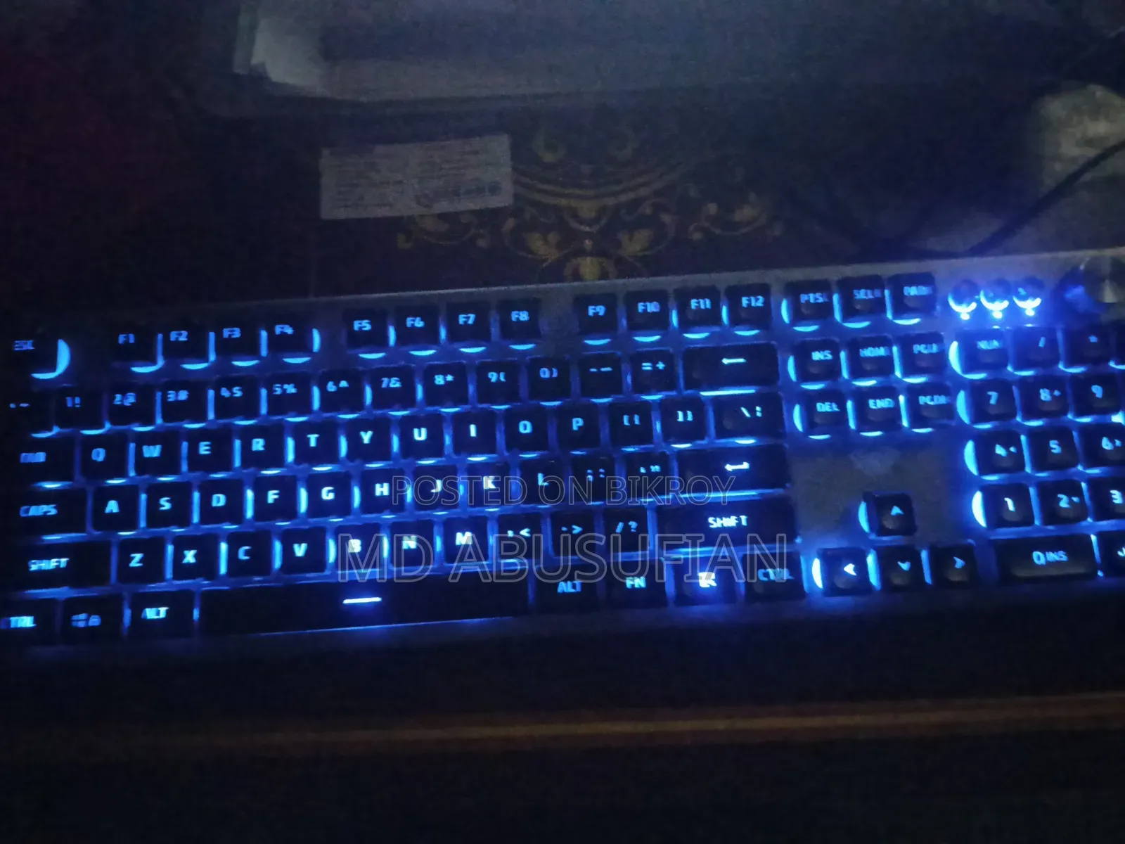 Aula F2028 (White Switch) Wired Black Membrane Gaming Keyboard