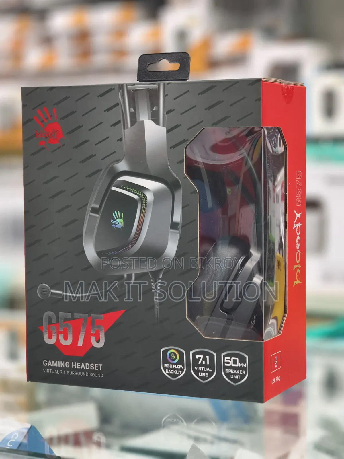 A4tech Bloody G575 7.1 Surround Sound Usb RGB Gaming Headset