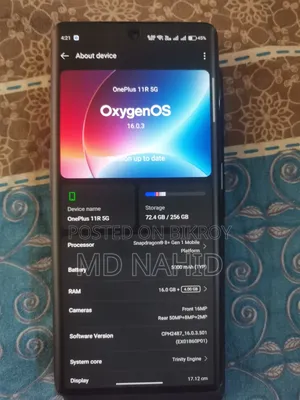 New OnePlus 11R 256 GB Black