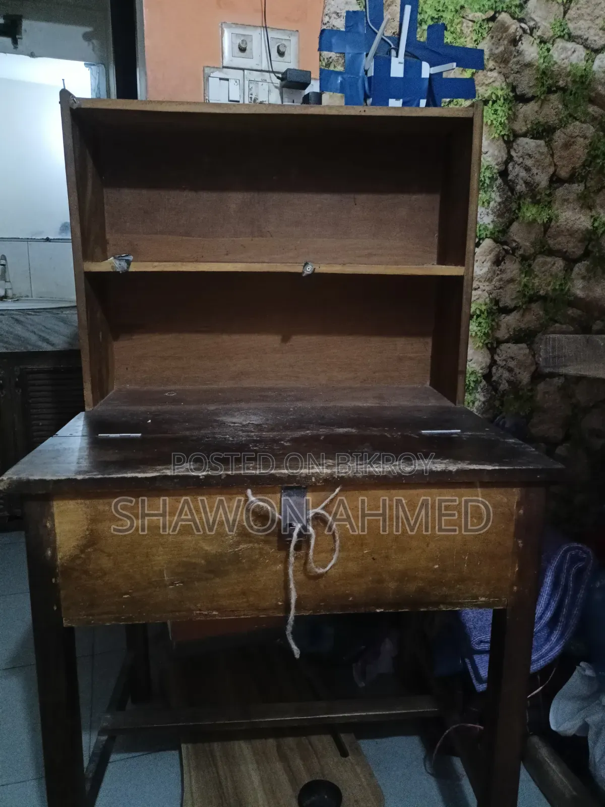 Wooden Chowki + Table + Jajim Combo Sale