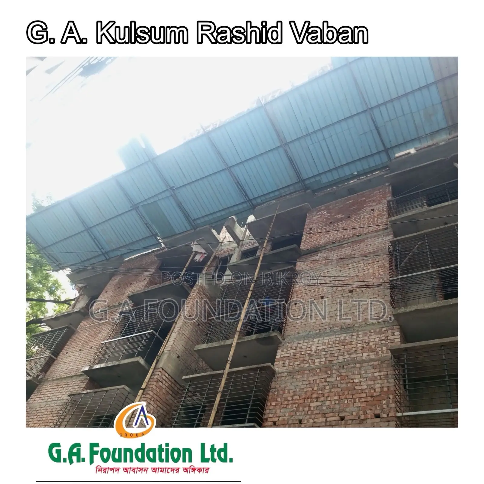 3bdrm Apartment in G. A. Kulsum Rashid, Mirpur for Sale