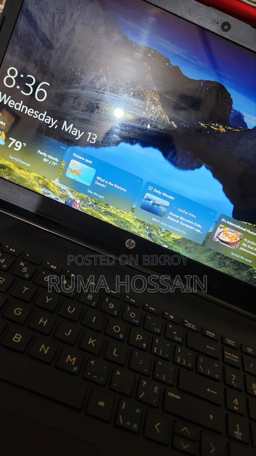 Laptop HP 4GB AMD SSD 512GB
