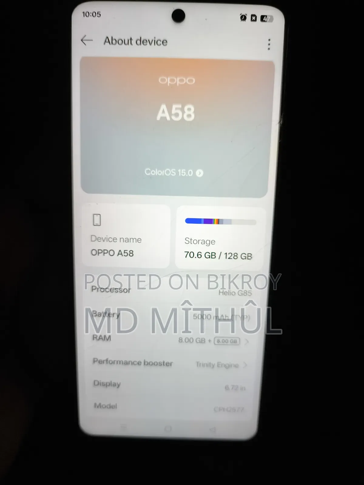 Oppo A58 128 GB Blue