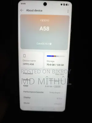 Oppo A58 128 GB Blue