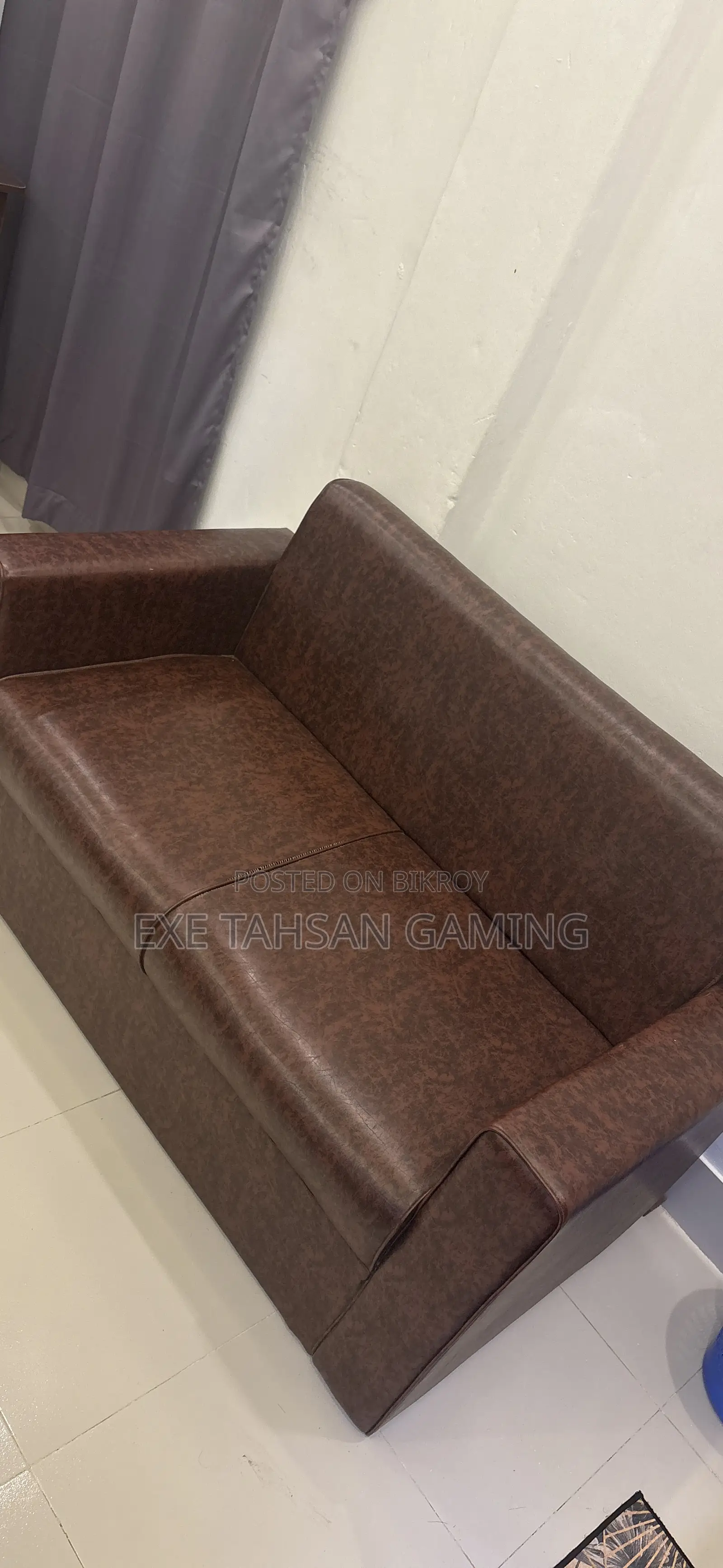 Leather Sofa Brown Color Fresh Condition