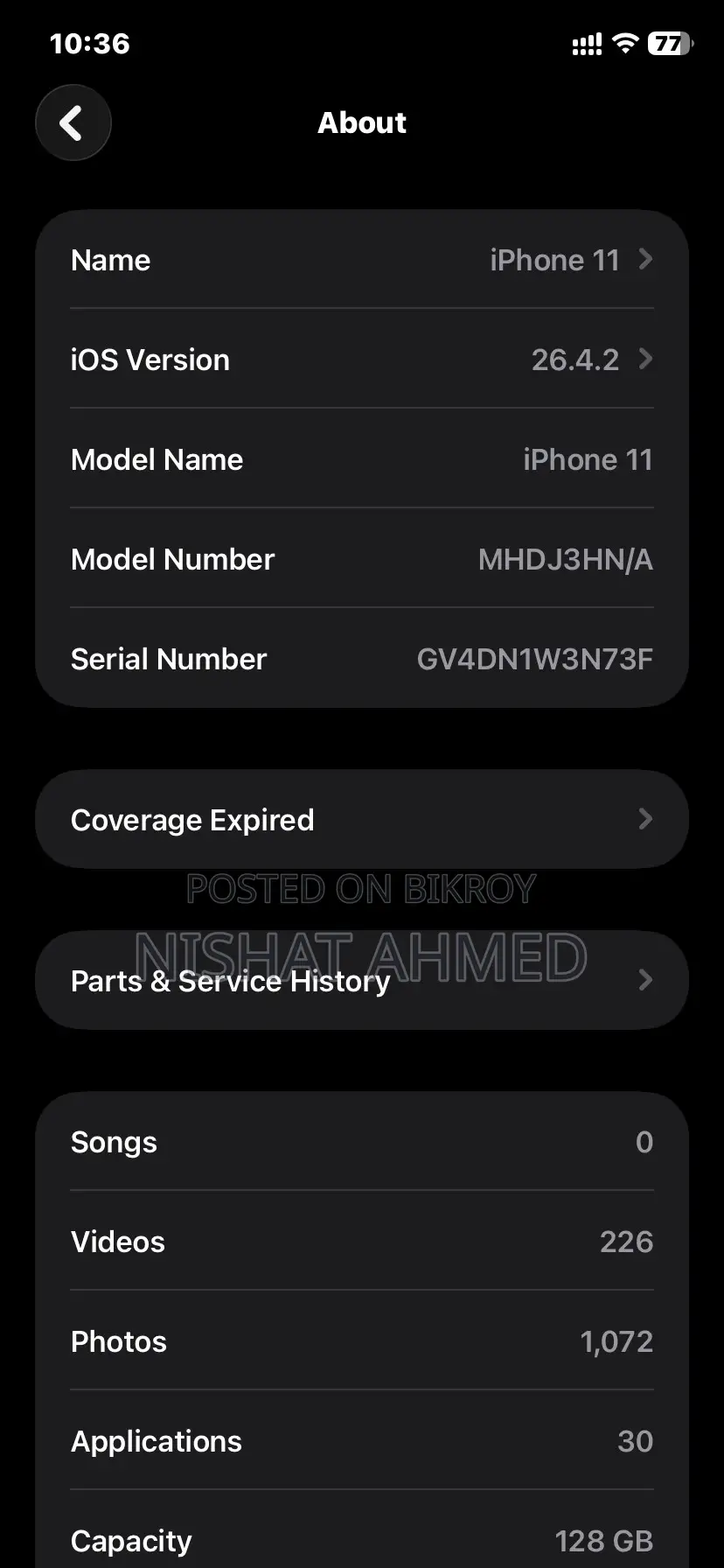 Apple iPhone 11 128 GB White