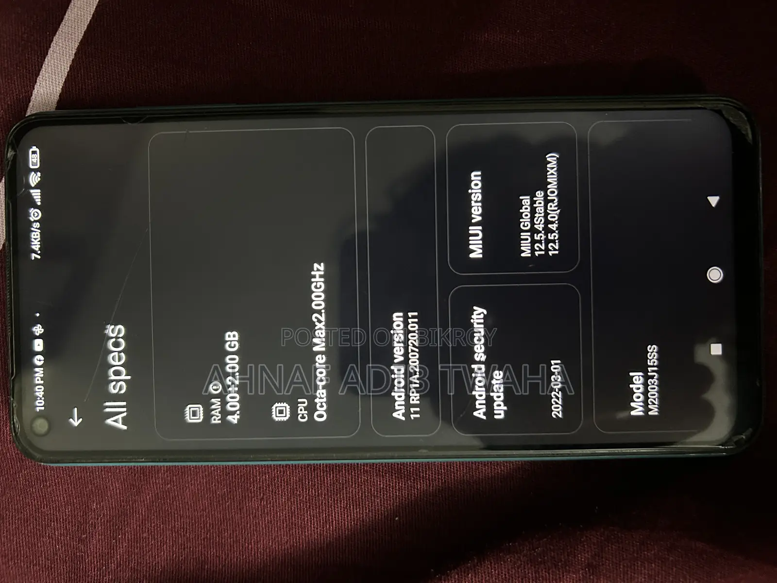 Xiaomi Redmi Note 9 128 GB Green