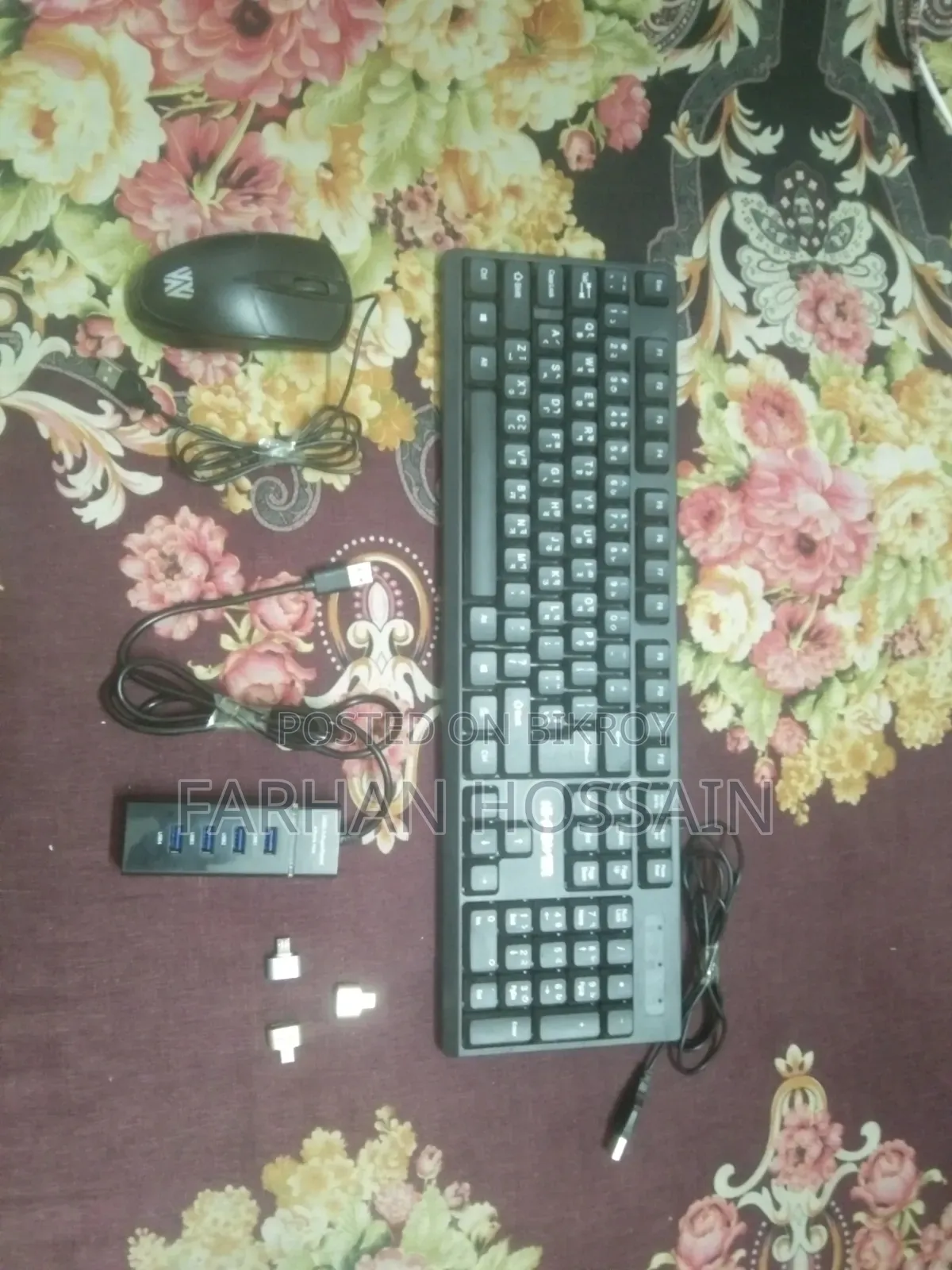 Keyboard, Mouse, USB Hub and 3 OTG Free