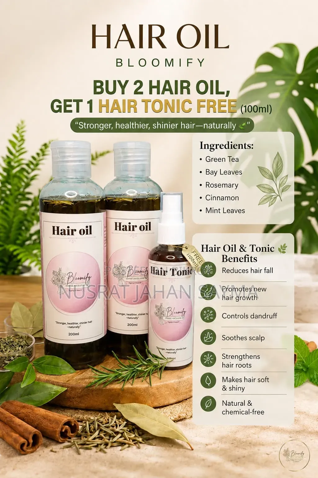 Hair Oil for Hairfall Reduce