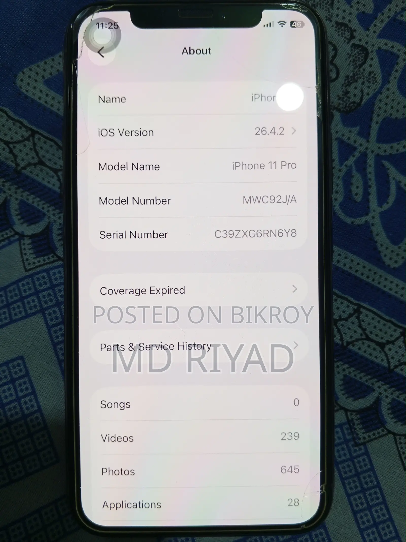 Apple iPhone 11 Pro 256 GB Gold