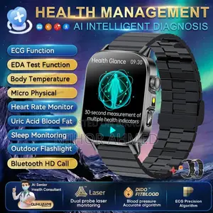 Guhuavmi Healthy Diagnose Ecg+Ppg Smart Watch