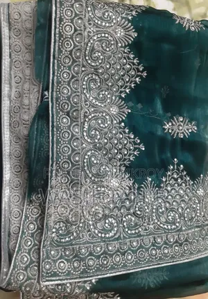 Bottle Green Elegant Saree
