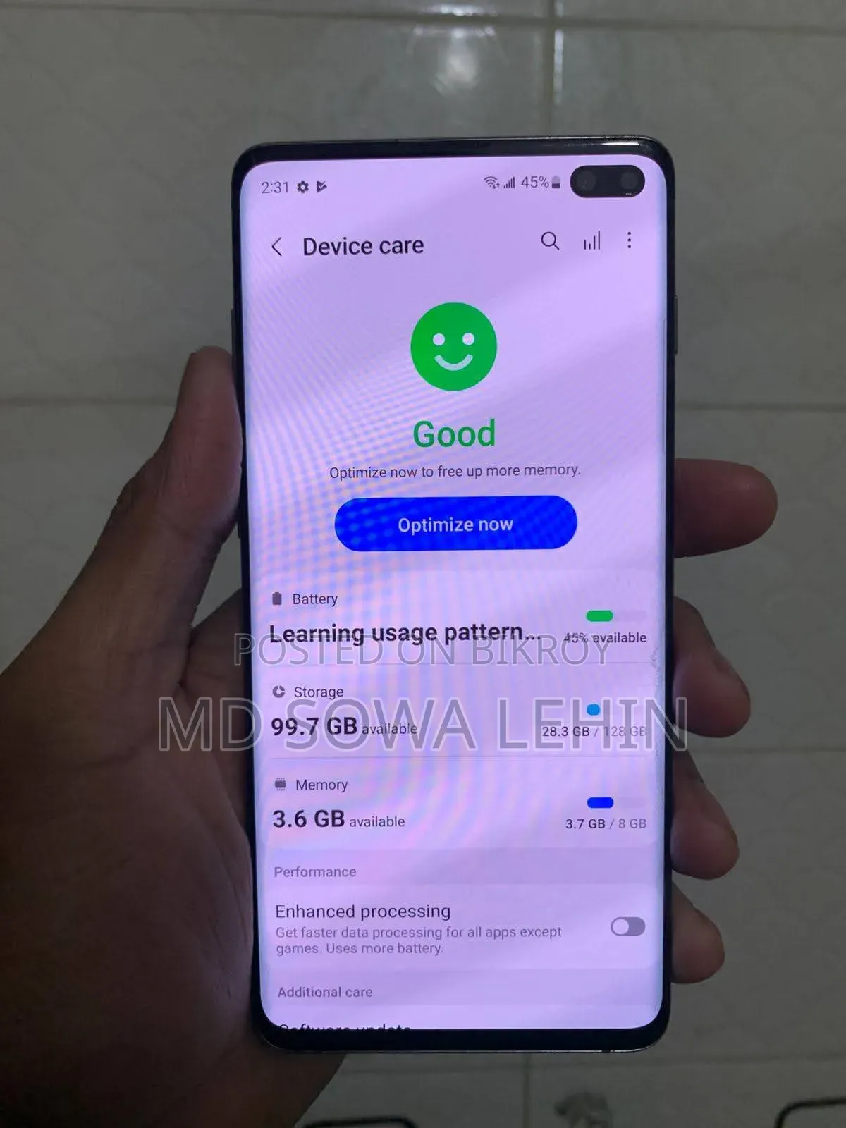 Samsung Galaxy S10 Plus 128 GB Black