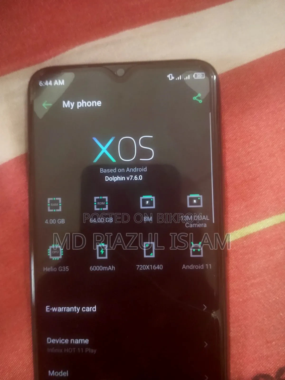 Infinix Hot 10 64 GB Black