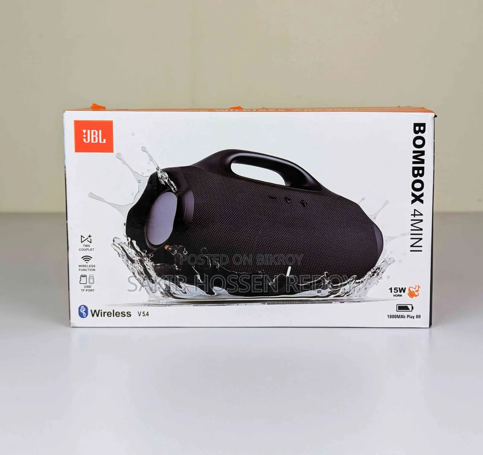 JBL Boombox 4 Mini Wireless Speaker। (Cash on Delivery)