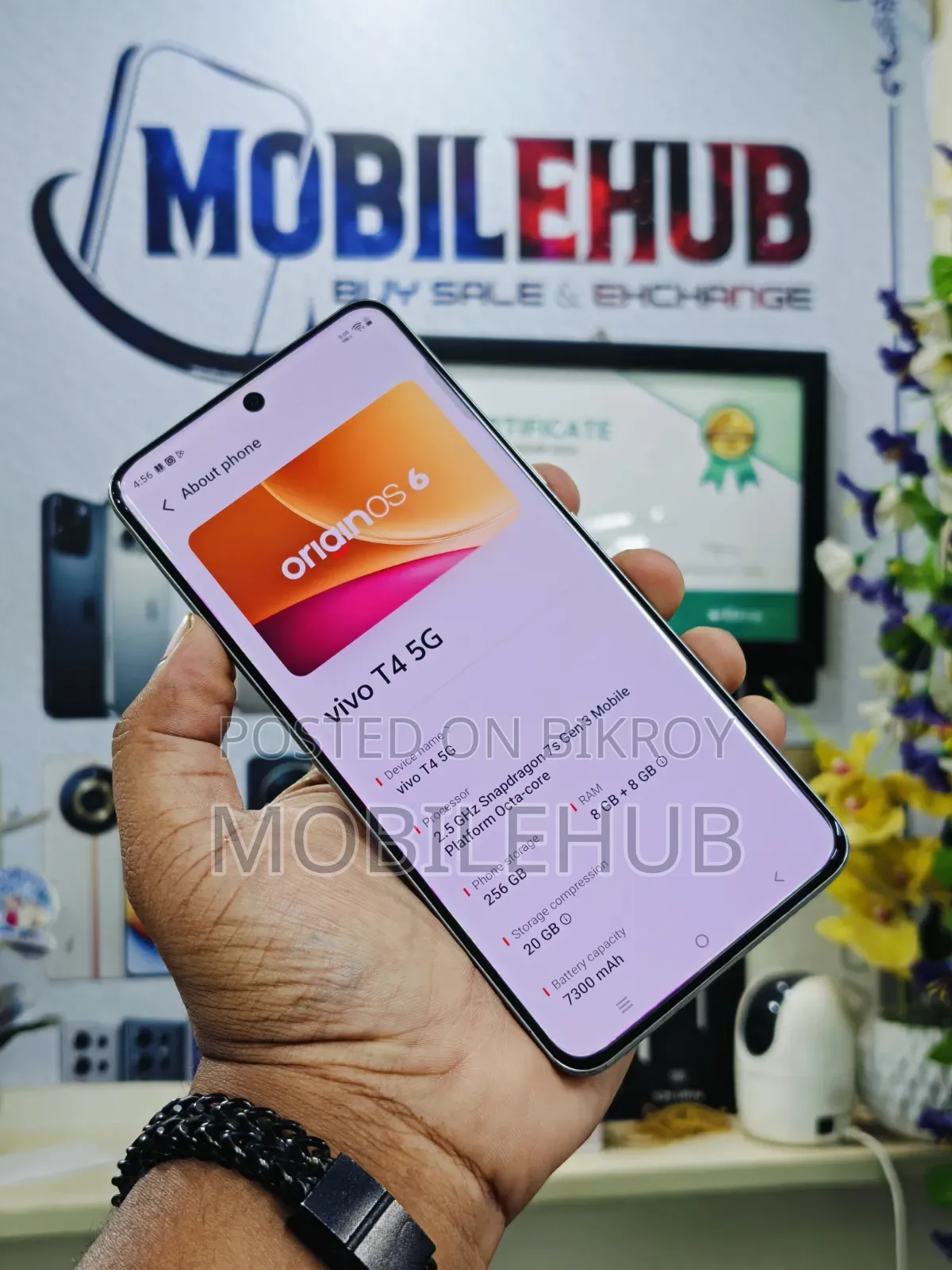 Vivo T4 256 GB Gray