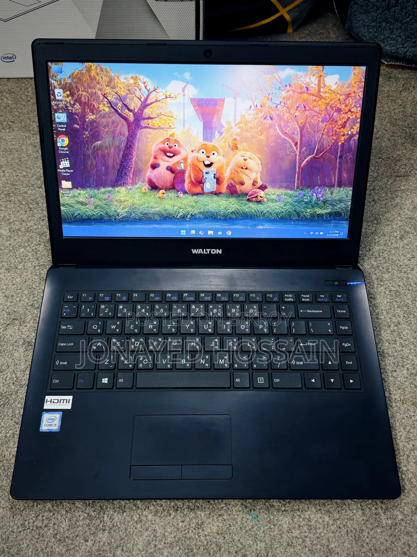 ল্যাপটপ 8GB Intel Core I5 SSD 128GB