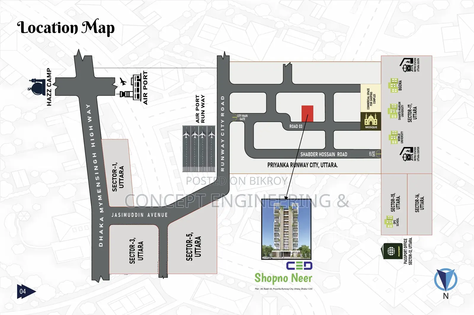 3-Bedroom Apartment for Sale in Uttara