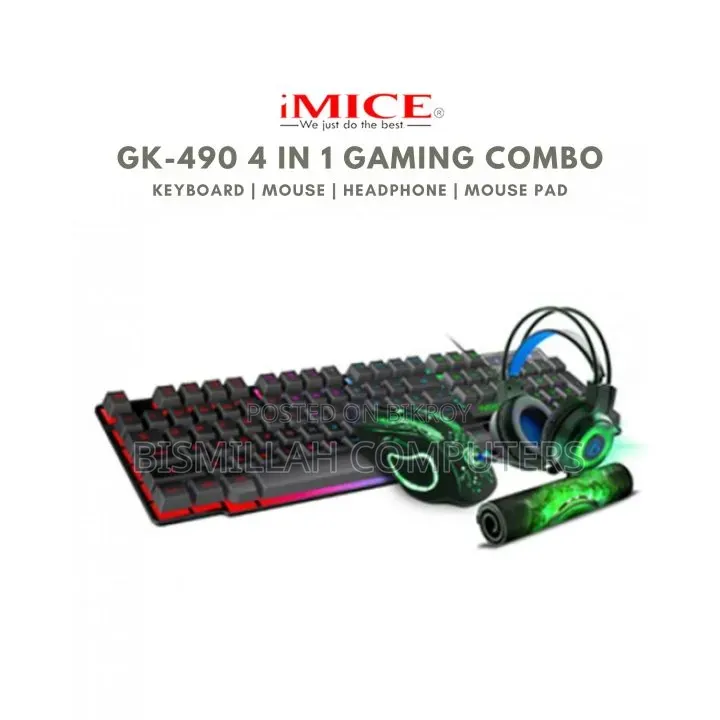 Imice Gk-490 4-in-1 Gaming Kit Combo