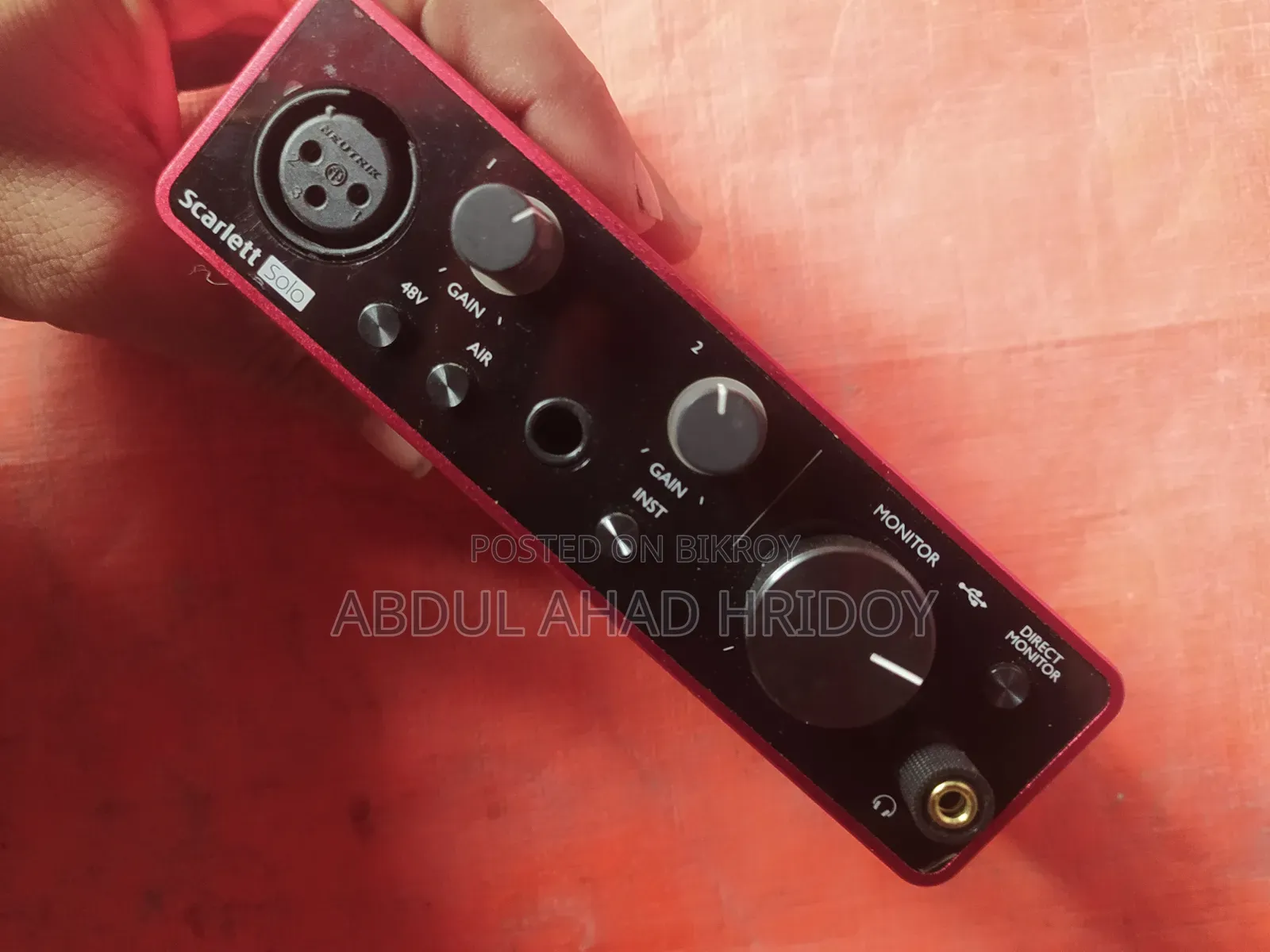 Focusrite Scarlett Solo (3rd Gen) Usb Audio Interface