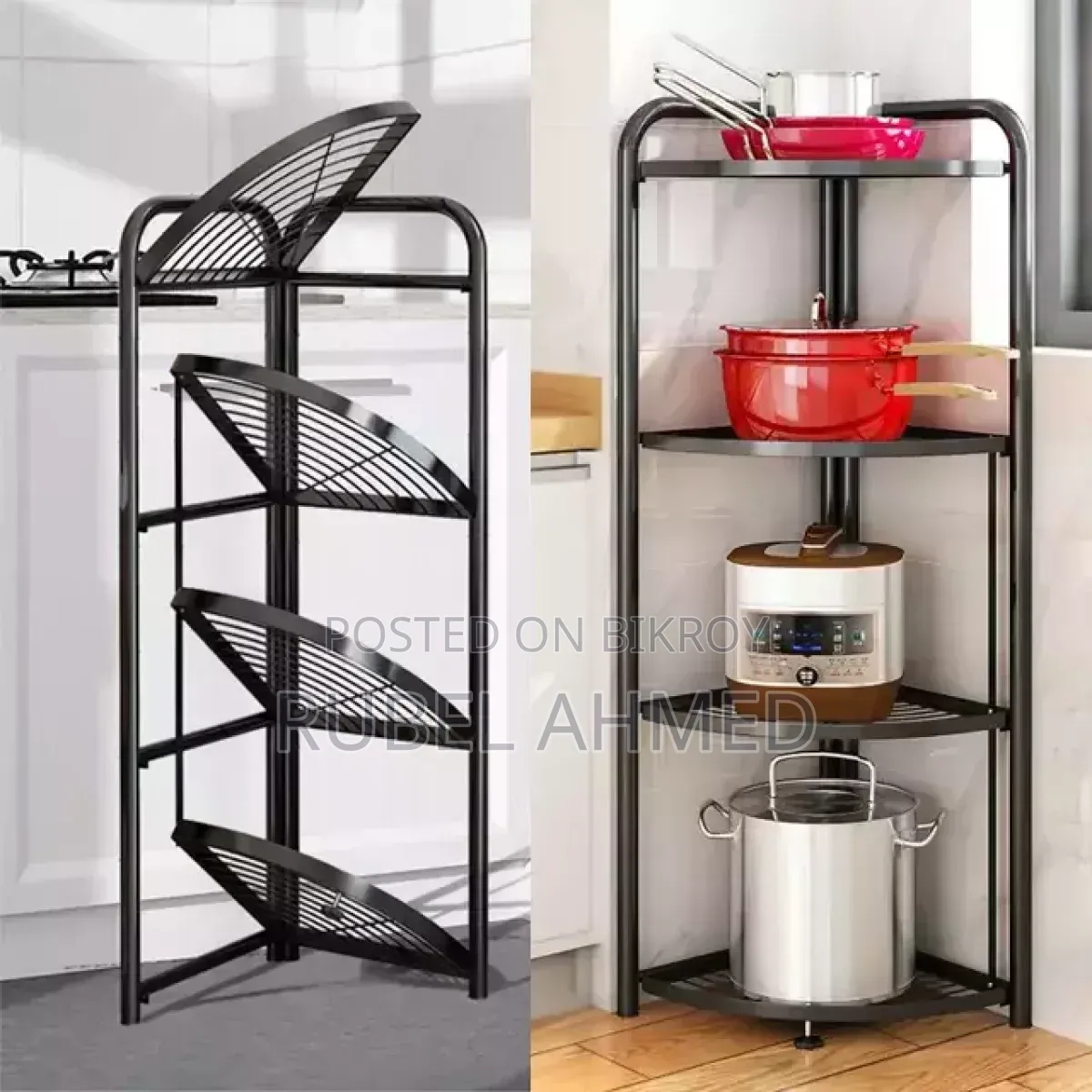 Carbon Steel Corner Shelf 5 Tier