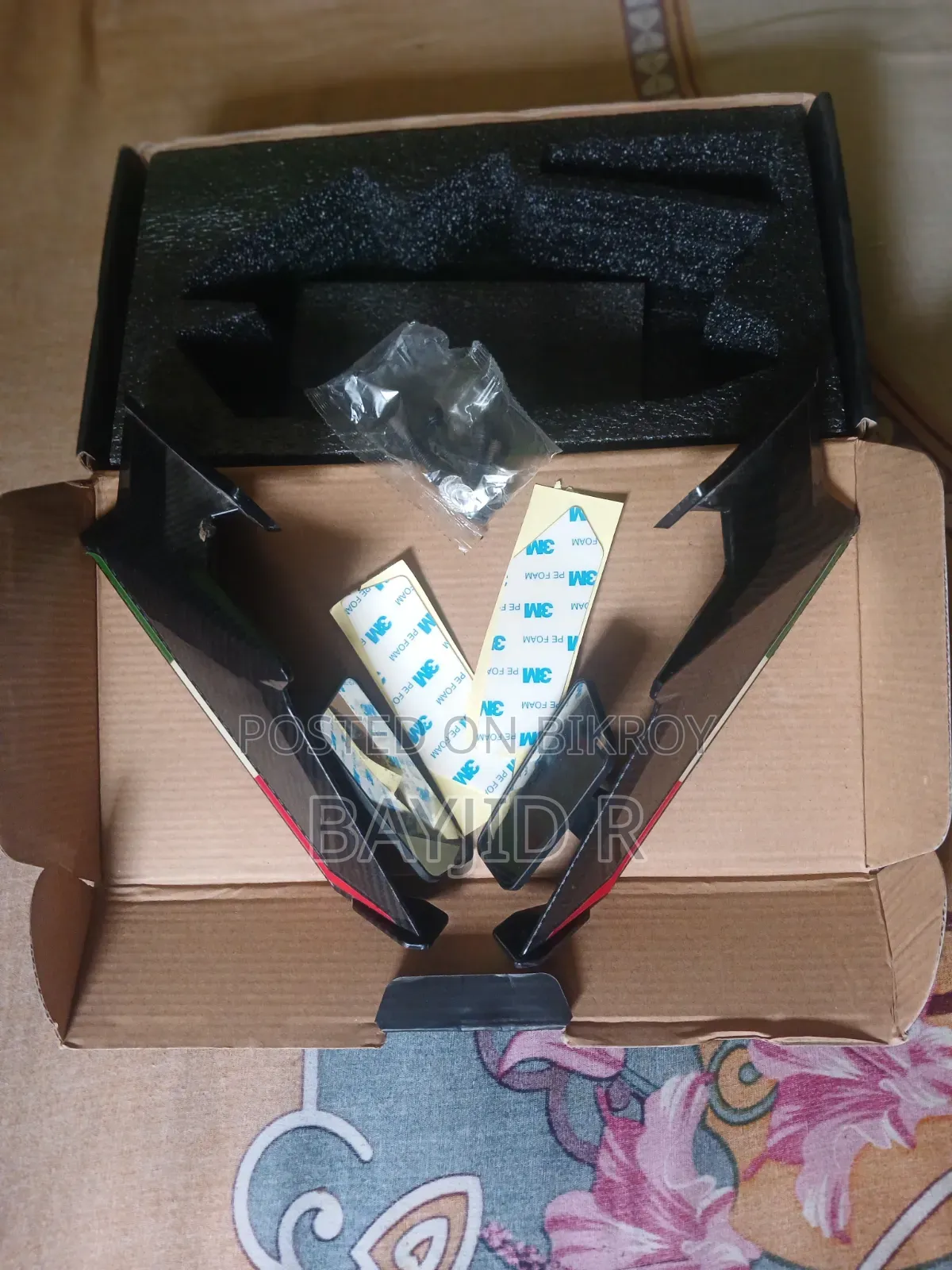 Sell Post: Rear Mirror with Original Box, Nut, and Original Stickers