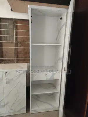 Marble White Single Part Almirah