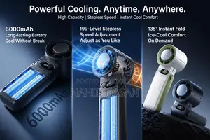 Turbo Hand Fan 6000mAh With Cooling